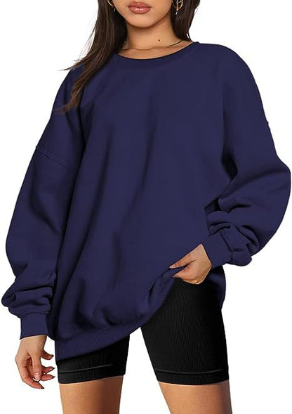 Dames Trui Oversized Ronde Hals Zacht en Comfortabel