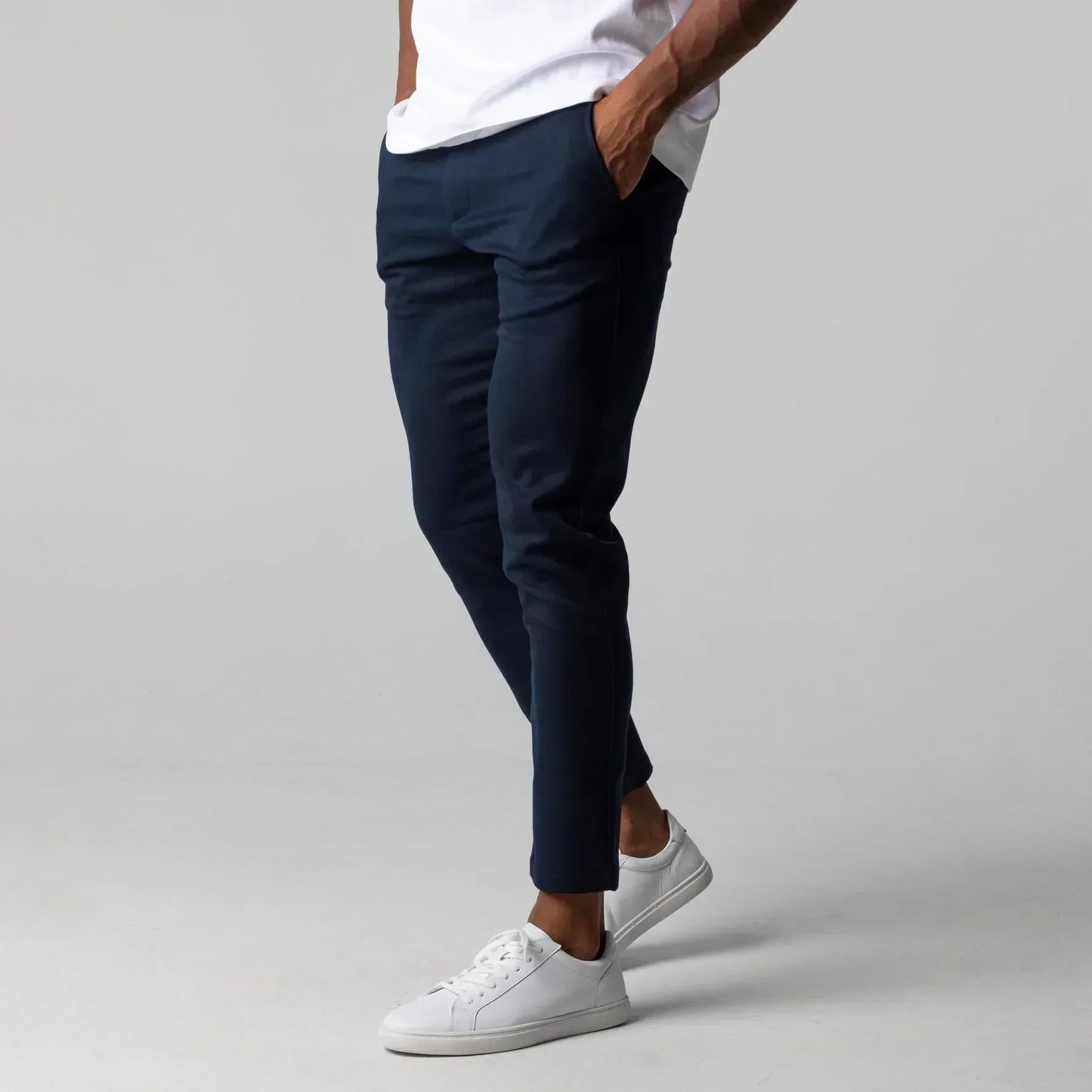 Comfortabele Chino Broek Heren Slim Fit Rekbaar