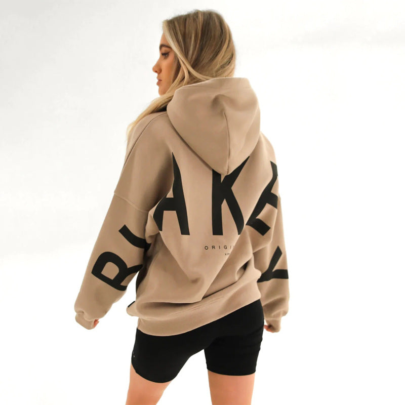 Dames Hoodie Capuchon Warm met Leuke Savannah Print