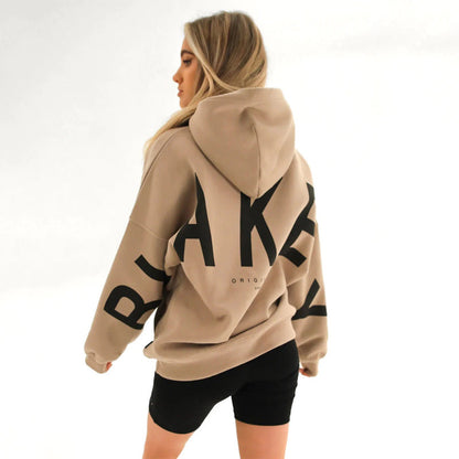 Dames Hoodie Capuchon Warm met Leuke Savannah Print