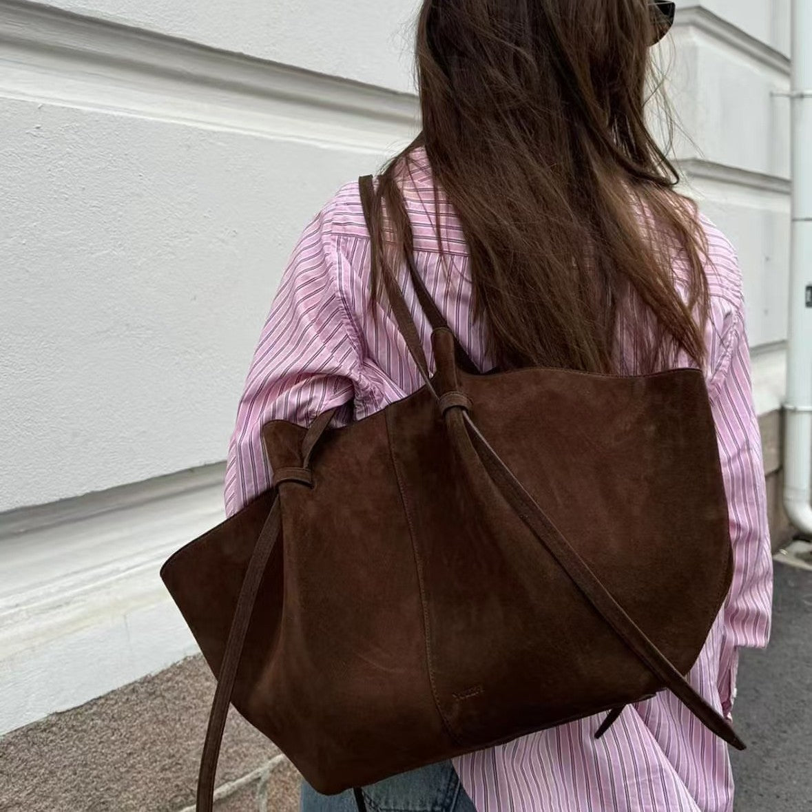 Vegan Suède Shopper Tas Duurzaam en Stijlvol Ruim