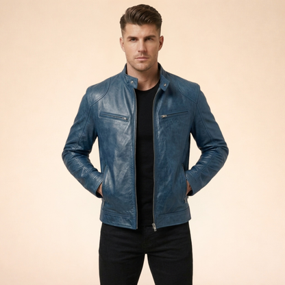 Leren Jack Elegant Tijdloos Design voor Mannen
