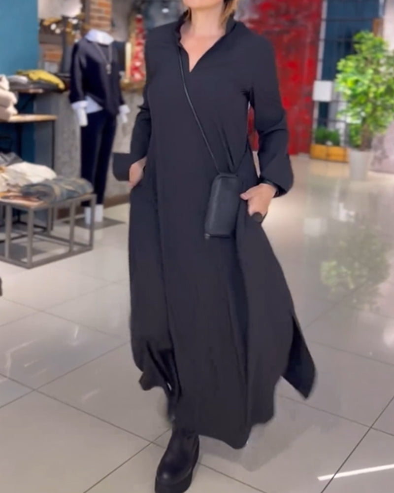 Marina | Lange Elastische Zachte Jurk