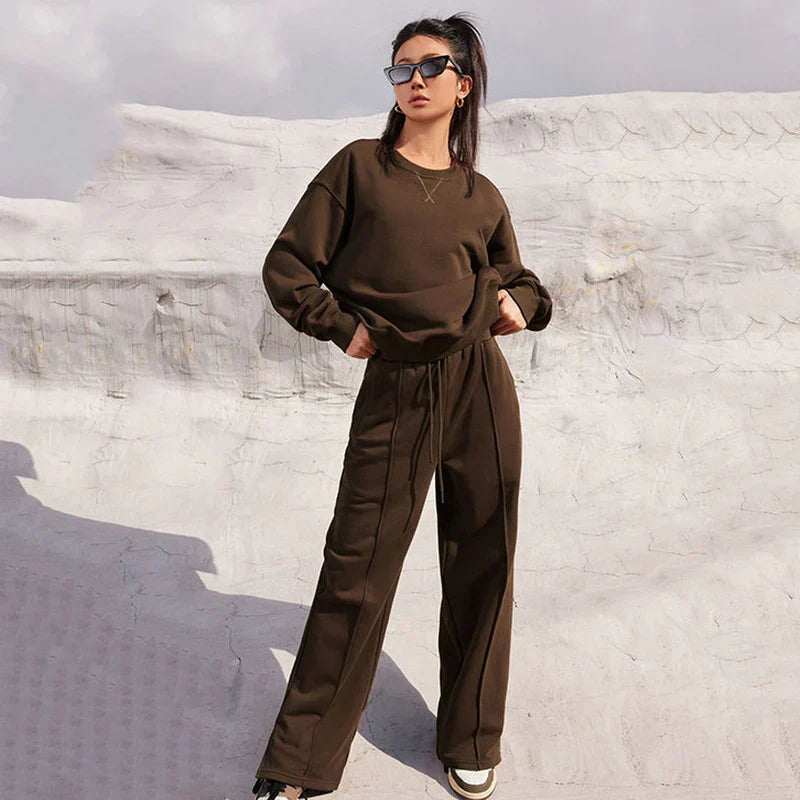 2-Delige Sweatshirt Set Casual Losse Fit