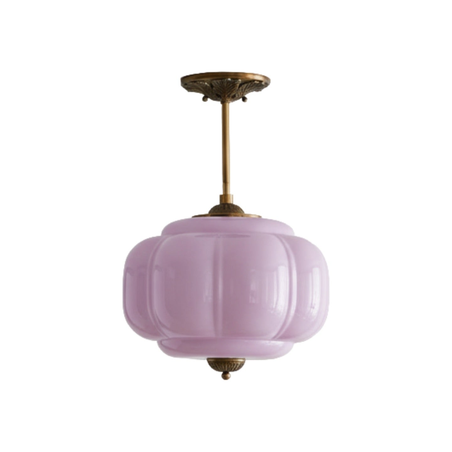 Vintage Melkglazen Hanglamp met Gegolfde Rand – Scandinavische Sfeerverlichting voor Keuken en Slaapkamer