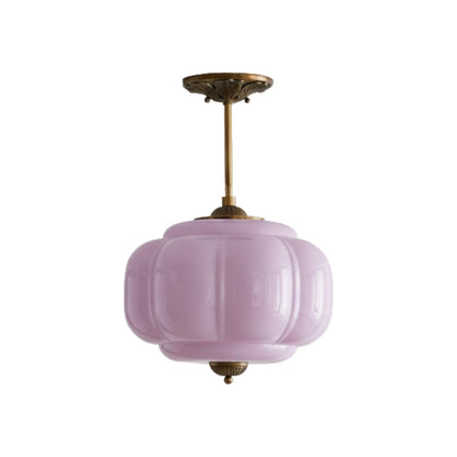 Vintage Melkglazen Hanglamp met Gegolfde Rand – Scandinavische Sfeerverlichting voor Keuken en Slaapkamer