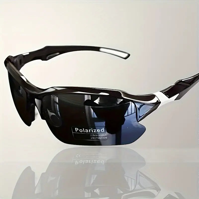 Sportieve Zonnebril met Gepolariseerde Glazen voor Fietsen en Hardlopen Zomer 2025 - UV-Bescherming Lichtgewicht Frame Unisex Outdoor Sport Eyewear