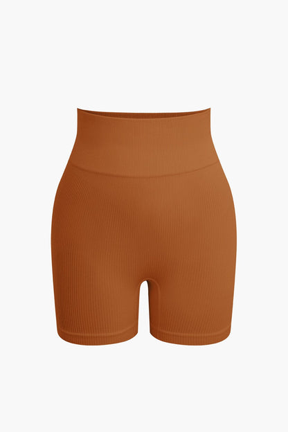 Yogaset Dames Naadloos met Crop Top en Shorts