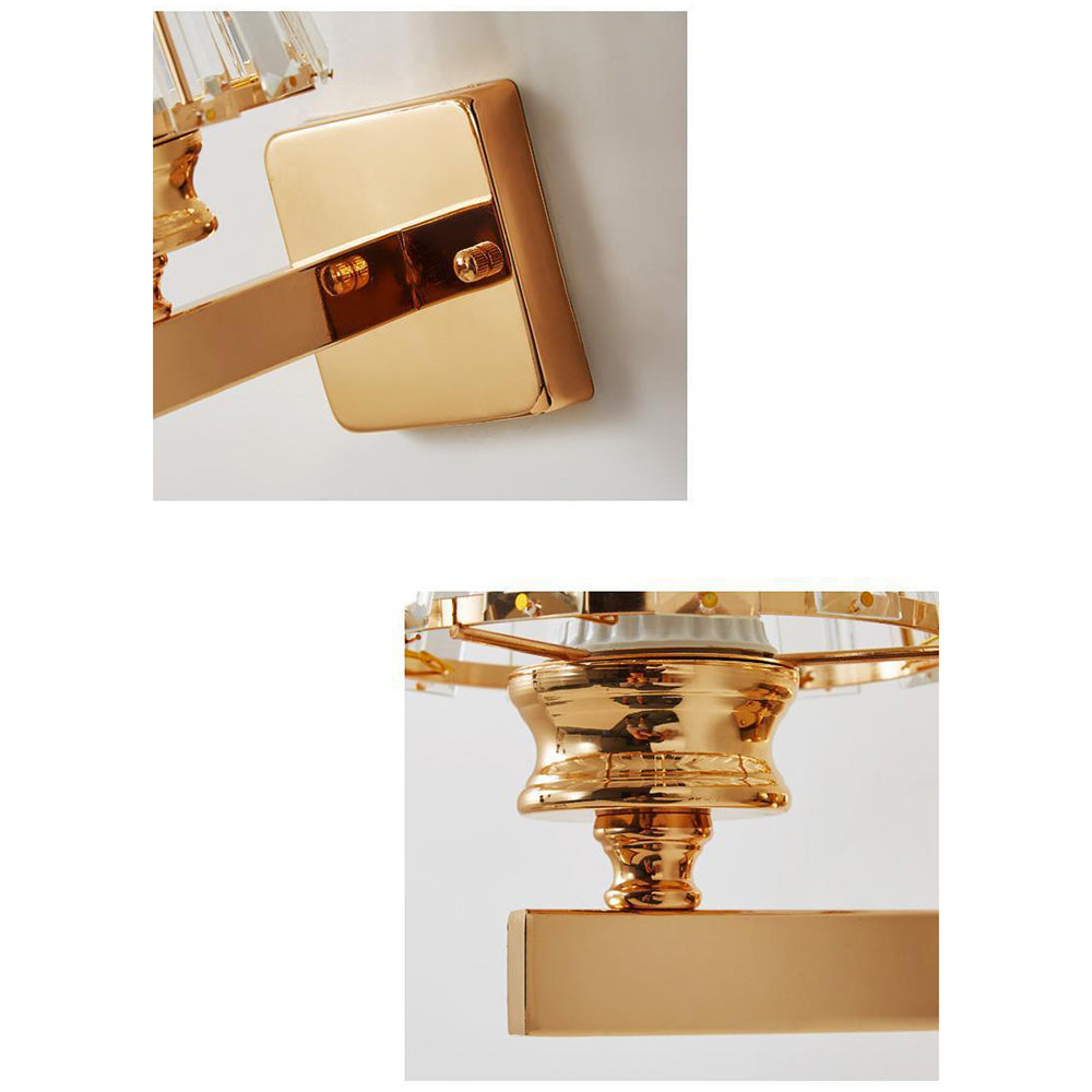 Wandlamp Glas Metaal Zwart 24cm Wandverlichting Woonkamer Slaapkamer Moderne Wandlamp Transparante Kap Accentverlichting