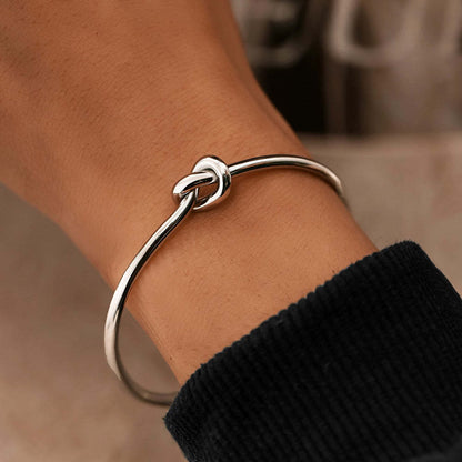 Dames Armband Zilverkleurig Roestvrij Staal Liefdesknoop