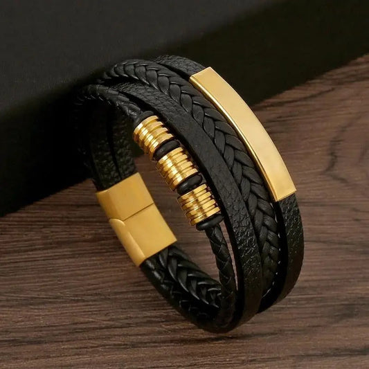 Leren Armband Heren Casual en Chic Design - StudioMarella