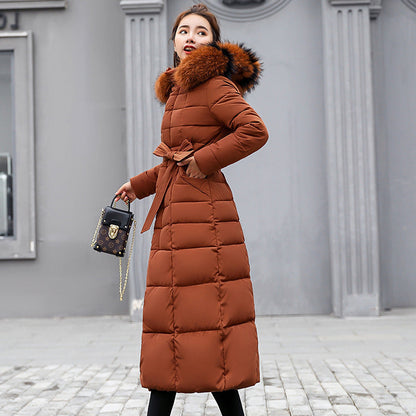 Dames Donzen Parka Lange Warme Winterjas
