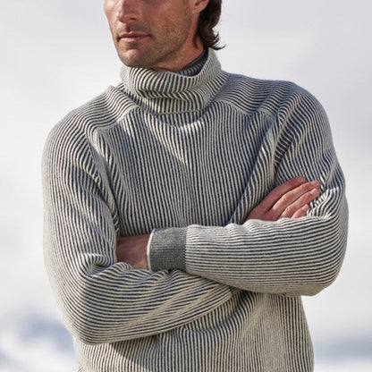 Heren coltrui Warm en Stijlvol Ribstructuur Wintercollectie