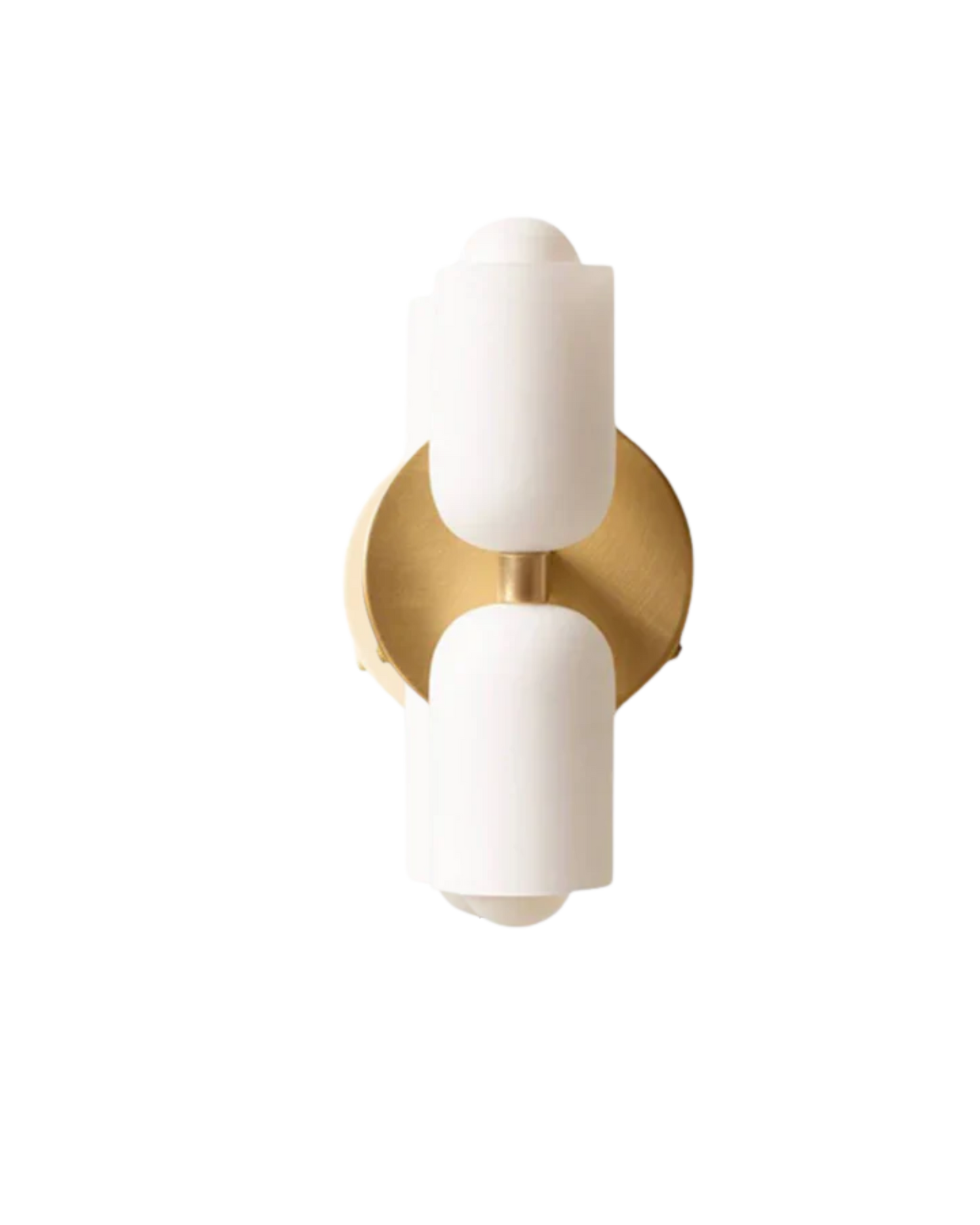 Sansoti | Wandlamp met Dubbele Glazen Kappen voor Slaapkamer en Woonkamer – E27 Wandverlichting