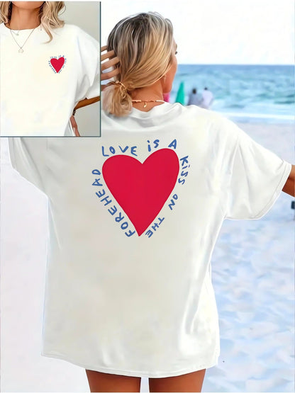 Dames T-shirt Katoen Regular Fit Met Print
