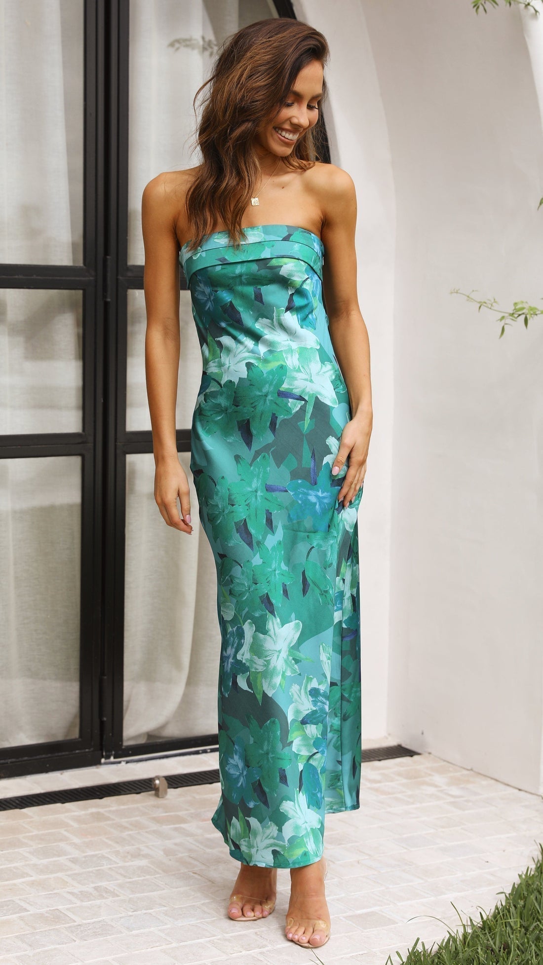 Strapless Jurk Elegante Snit Zomerjurk voor Vrouw