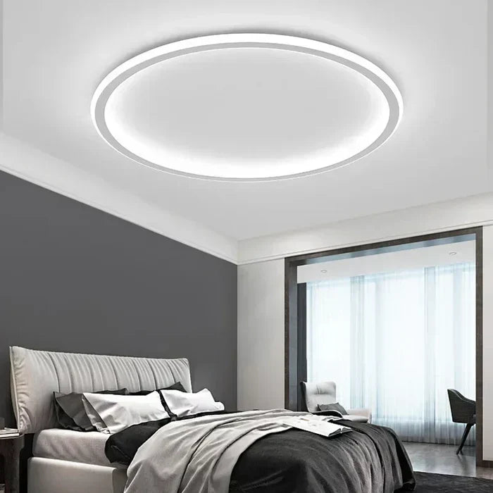 Ronde Plafondlamp Scandinavisch Design Goud Zwart Wit 20-50cm LED Dimbaar Metaal Glas Woonkamer Slaapkamer Eetkamer