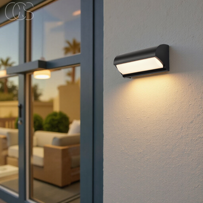 Buiten Wandlamp LED Zwart IP65 Waterdicht 3000K Warm Wit Tuin Balkon Gevel Modern