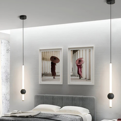 Hanglamp LED Cilinder Minimalistisch Eettafel Woonkamer Slaapkamer Zwart Wit
