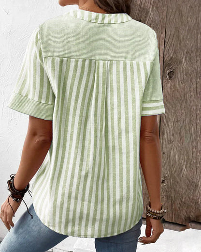 Vrouwelijke Blouse Katoen Elegant en Stijlvol
