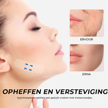 Onzichtbare Face Lift Tape 40 Stuks – Huidvriendelijke Gezichtslifting Strips Anti-Rimpel Huidversteviging V-Vorm Contouring voor Natuurlijke Lift