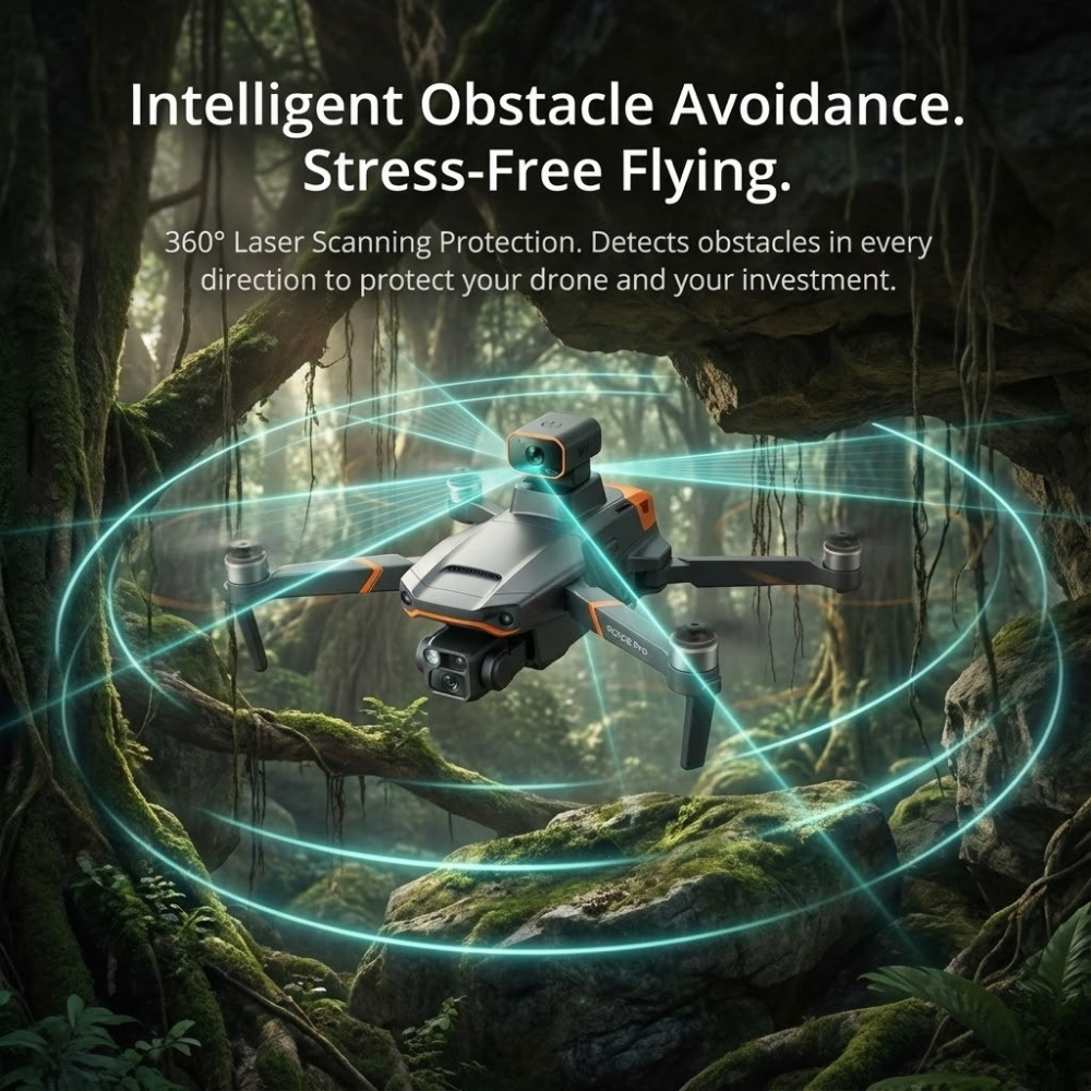 Professionele Camera Drone met 8K Dual Camera en GPS-stabilisatie – Borstelloze Motoren