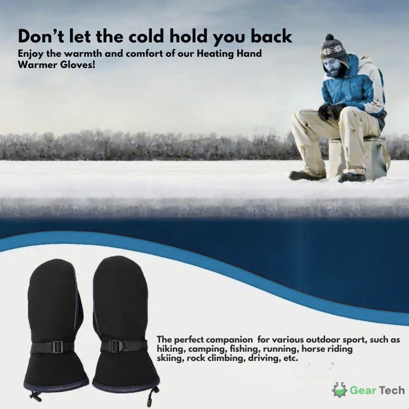 USB Verwarmde Handschoenen Dubbelzijdig Waterafstotend Touchscreen Winterwarmte Skiwanten Outdoor Vingertoppen