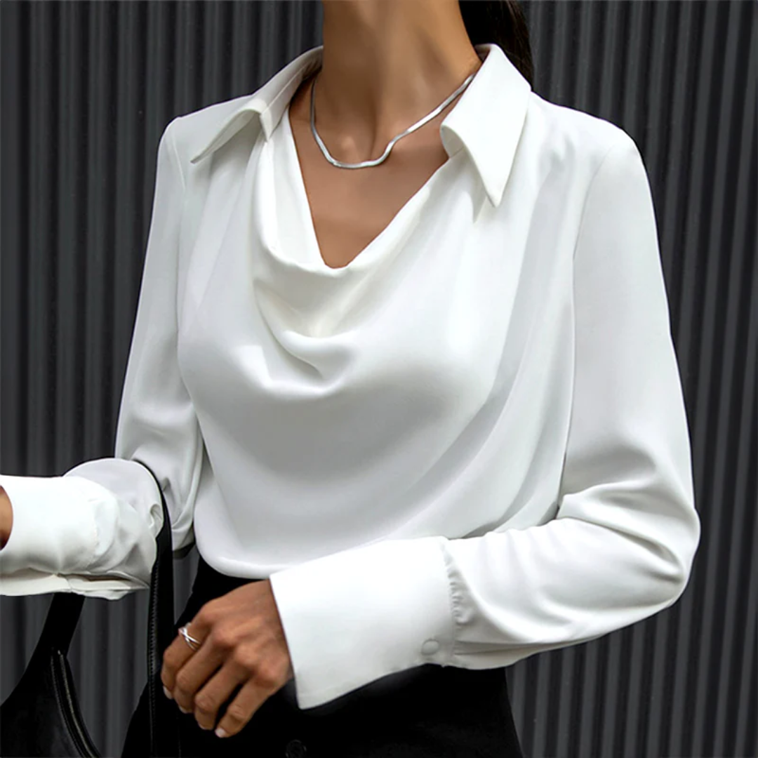 Vrouwelijke Zijden Blouse Elegant Design