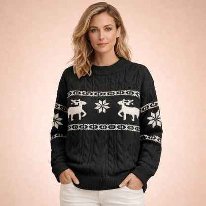 Dikke Wintertrui Gezellig Elegante Design voor Vrouw