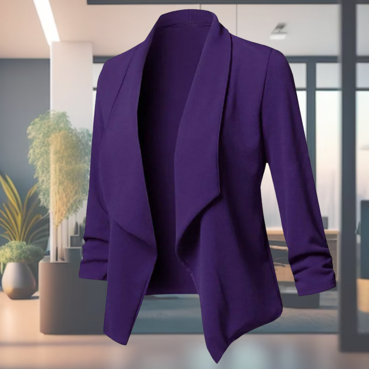Damesblazer Lange Mouwen Lichtgewicht Elegant
