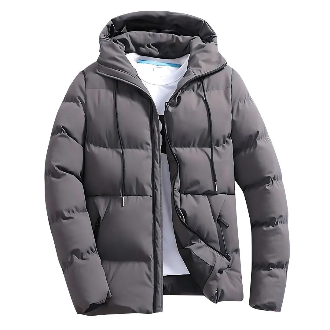Waterdichte Winterjas met Capuchon Warm en Gewatteerd