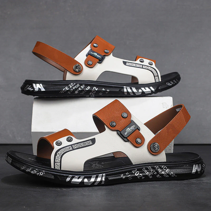 Elegante Lederen Sandalen voor Heren