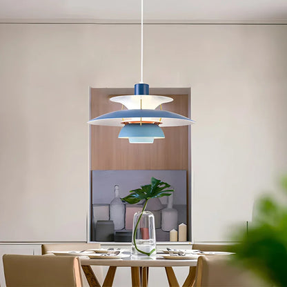Hanglamp Metaal E27 Groen Eettafel Woonkamer Gelaagde Designlamp Scandinavische Hanglamp Sfeerverlichting Interieur