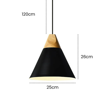 Hanglamp Hout Aluminium E27 Kleurrijk Eetkamer Woonkamer Keuken Designlamp Modern
