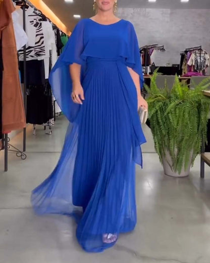 Zomerjurk Maxi Ronde Halslijn Elegante Vrouwelijke Jurk - StudioMarella