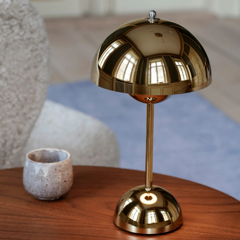 Designer Bloem Tafellamp Metaal met Dimfunctie Scandinavisch Stijl