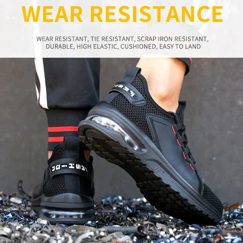 Werkschoenen met Stalen Neus – Ultralight Veiligheidsschoenen – Ademend Antislip – Voor Bouw & Werkplaats