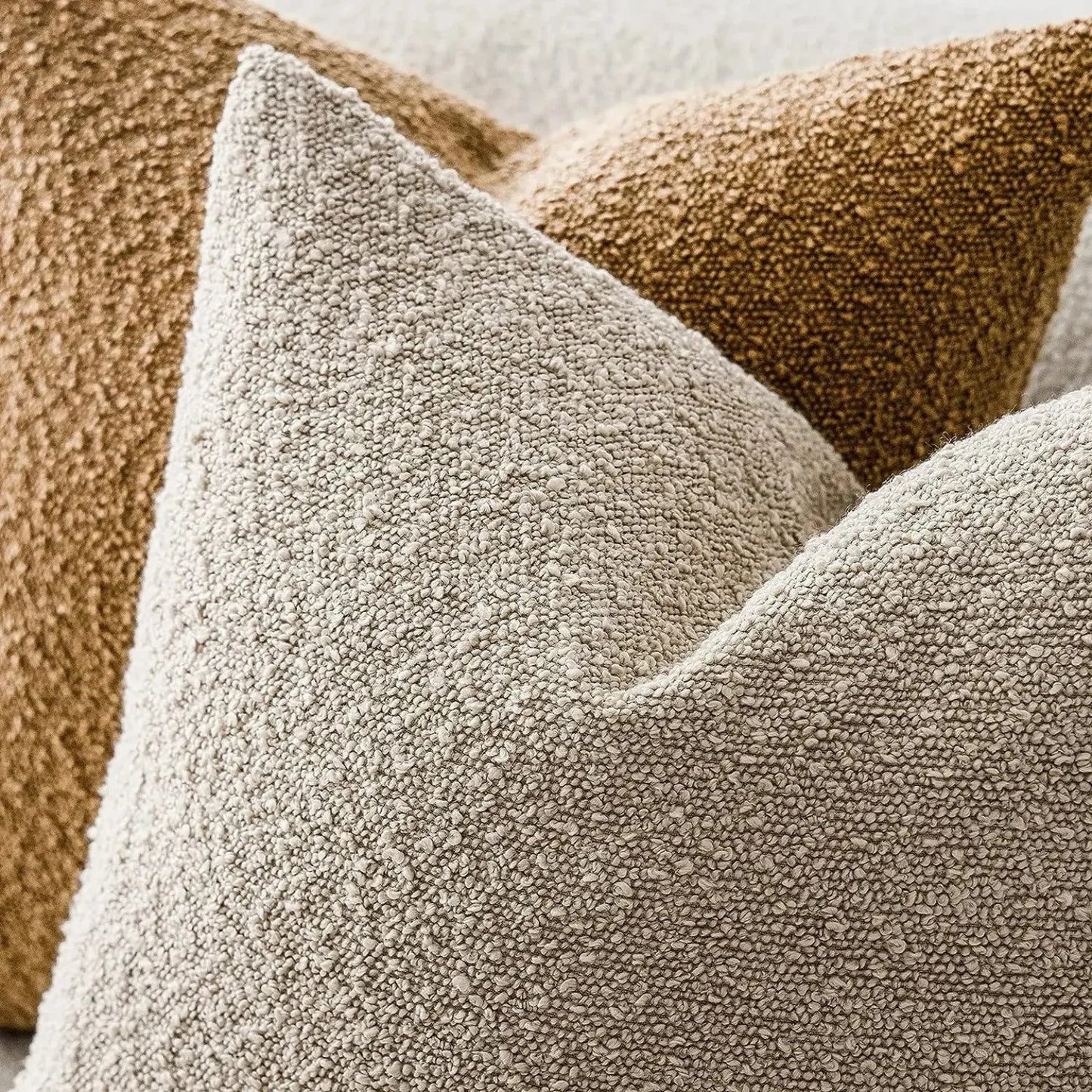 Kussenhoes Bouclé Luxe 45x45 Zacht Minimalistisch Design