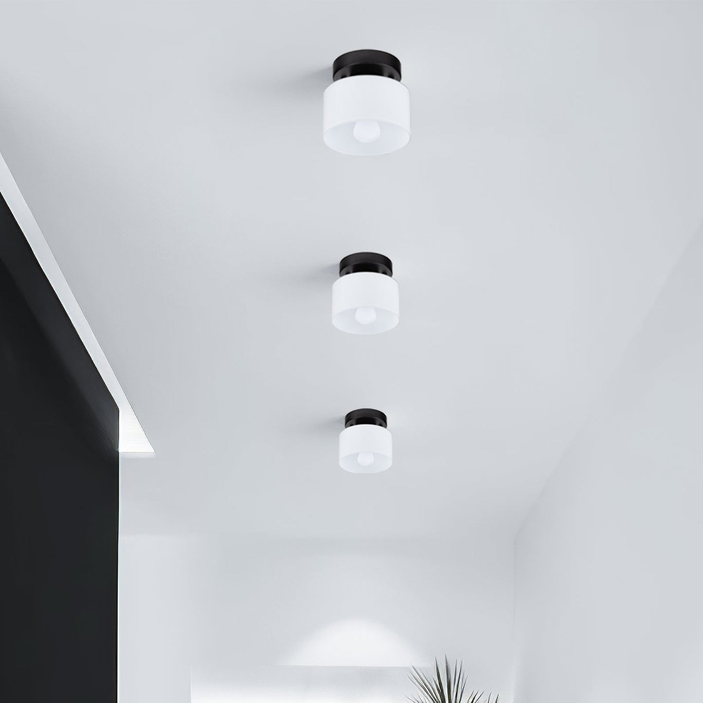 Plafondlamp Glas Retro E27/E26 Amber Keuken Hal Woonkamer Rond Design Sfeerverlichting Vintage Stijl