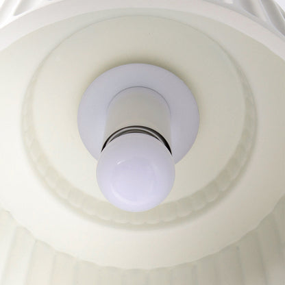 Plafondlamp Geribbeld Resin E27 Wit Compact Modern Interieur Woonkamer Keuken Slaapkamer Retro Design Plafonnière