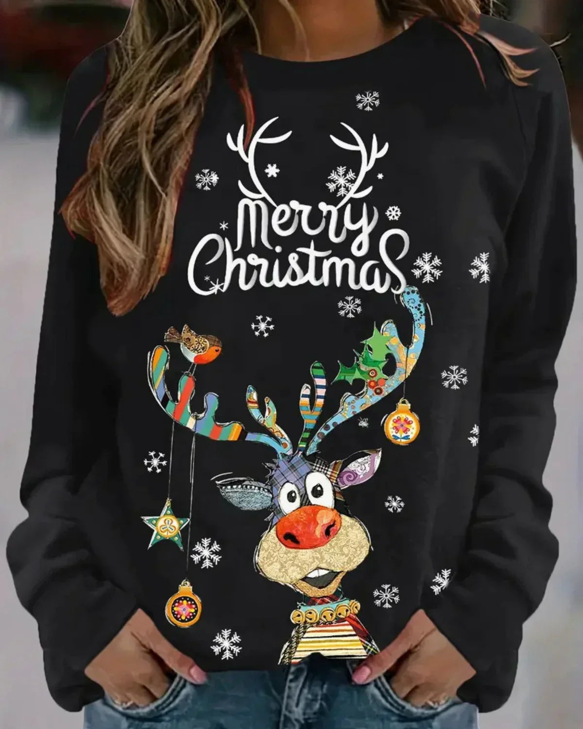 Kersttrui Warm Rood Groen Glans