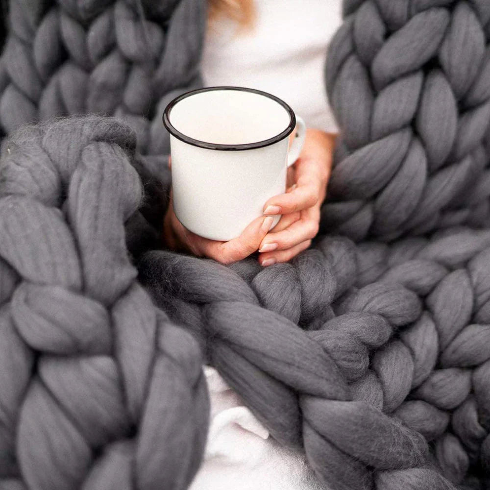 Extreem Dik Handbreigaren XL 1000g Chunky Wolgaren voor Warme Plaids, Dekens en Kussens