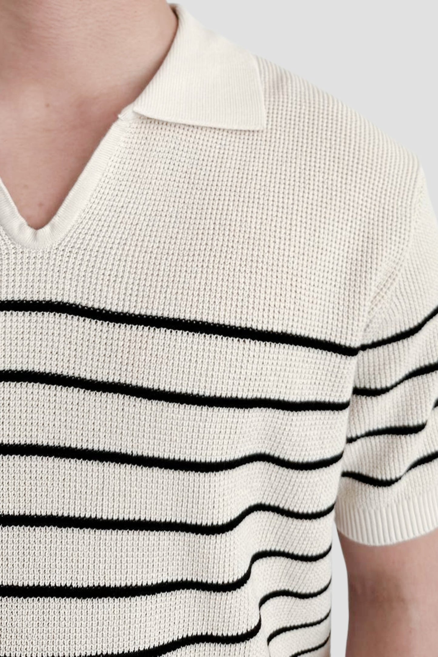 Heren Poloshirt Korte Mouwen Gestreept Casual Stijl