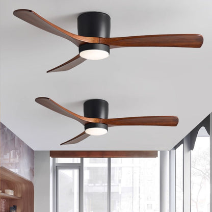 Plafondventilator met led verlichting en houten bladen – Scandinavisch design