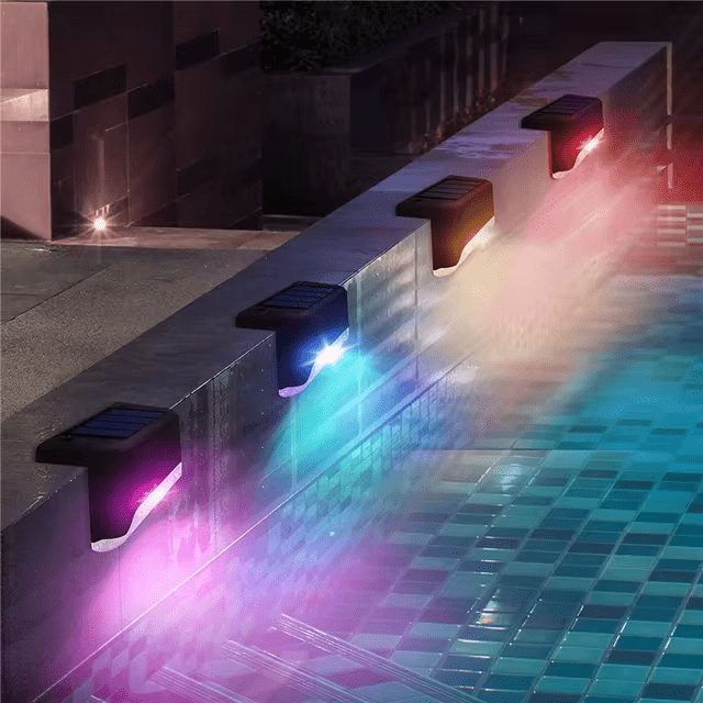 LED Solar Buitenlamp Tuinverlichting Draadloos 5-Pack Warm Wit Geel Meerkleurig Waterdicht Zonnepaneel