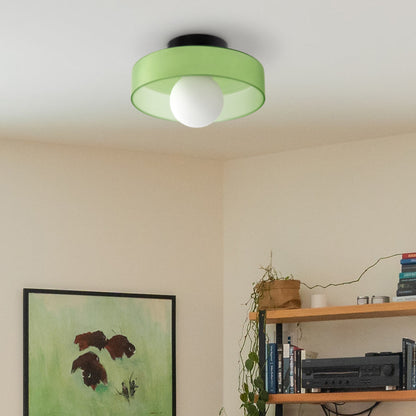 Mulon Plafondlamp en Wandlamp Glas G9 Amber Woonkamer Slaapkamer Design Verlichting Modern Rond