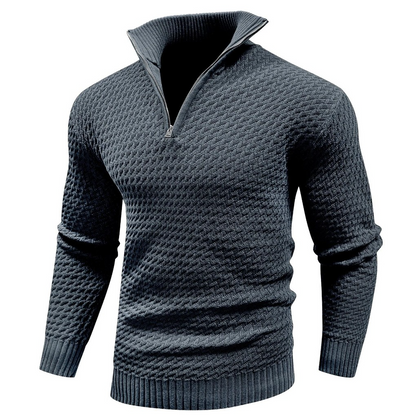 Gebreide Trui Zacht Half Zip Wolmix voor Dames en Heren
