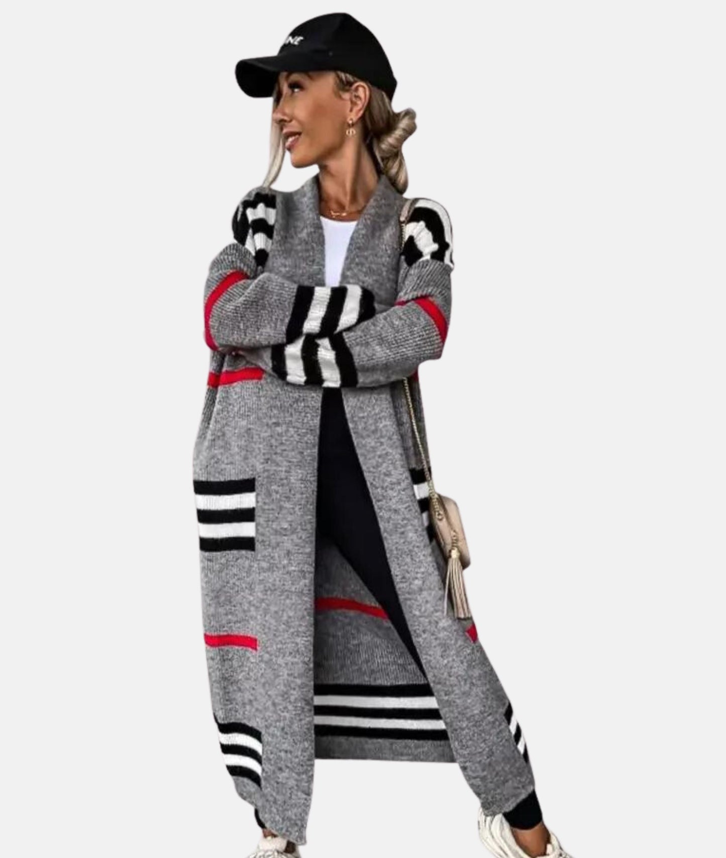 Oversized Cardigan Met Brede Mouwen