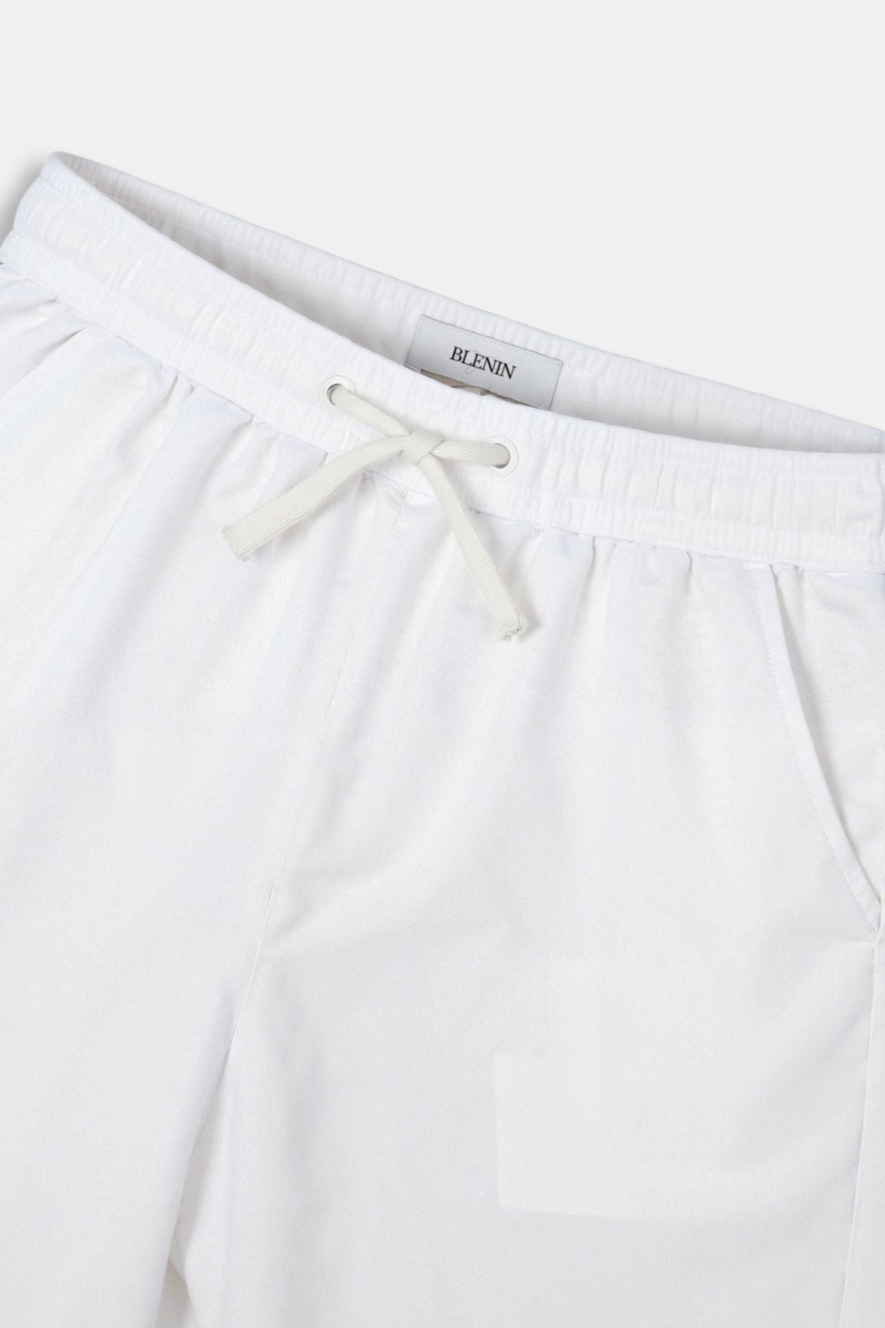 Heren Joggingbroek Wit Knoopsluiting Elastisch