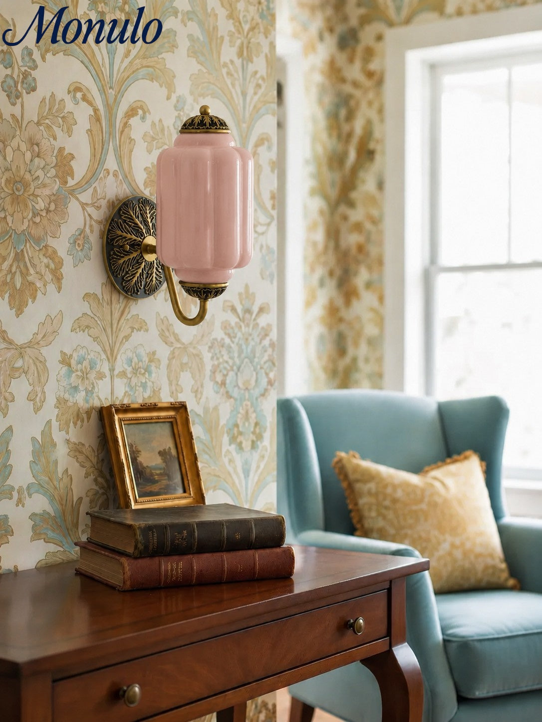 Melkglazen Wandlamp Eloise voor Hal en Slaapkamer | Vintage Wandverlichting met Melkwit Glas